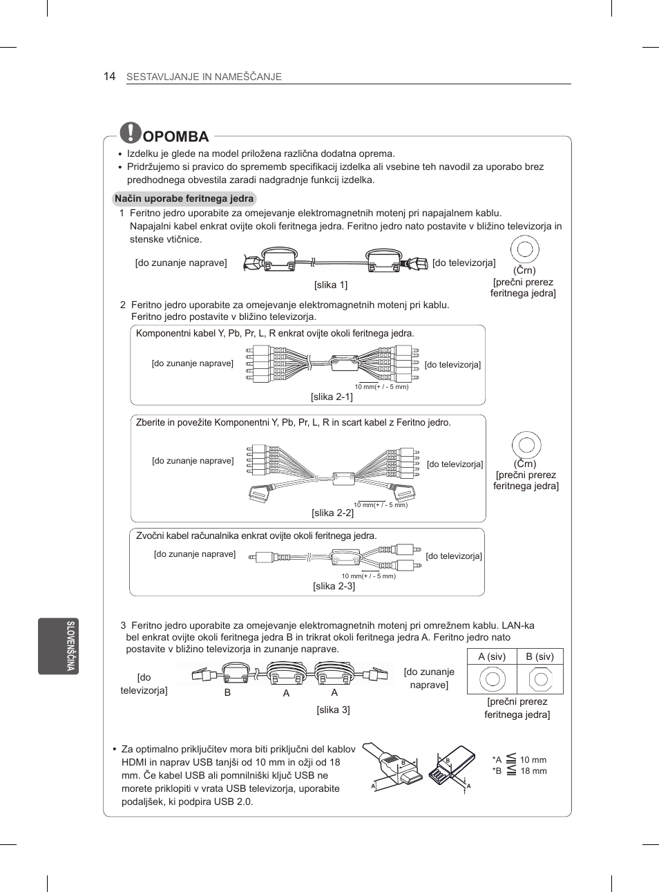 Opomba | LG 50PH6608 User Manual | Page 257 / 275