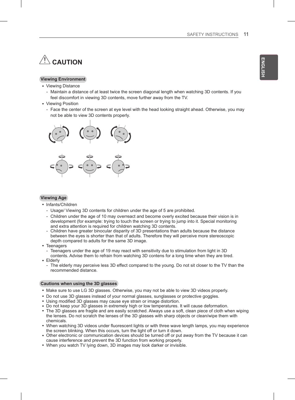 Caution | LG 50PH6608 User Manual | Page 46 / 275