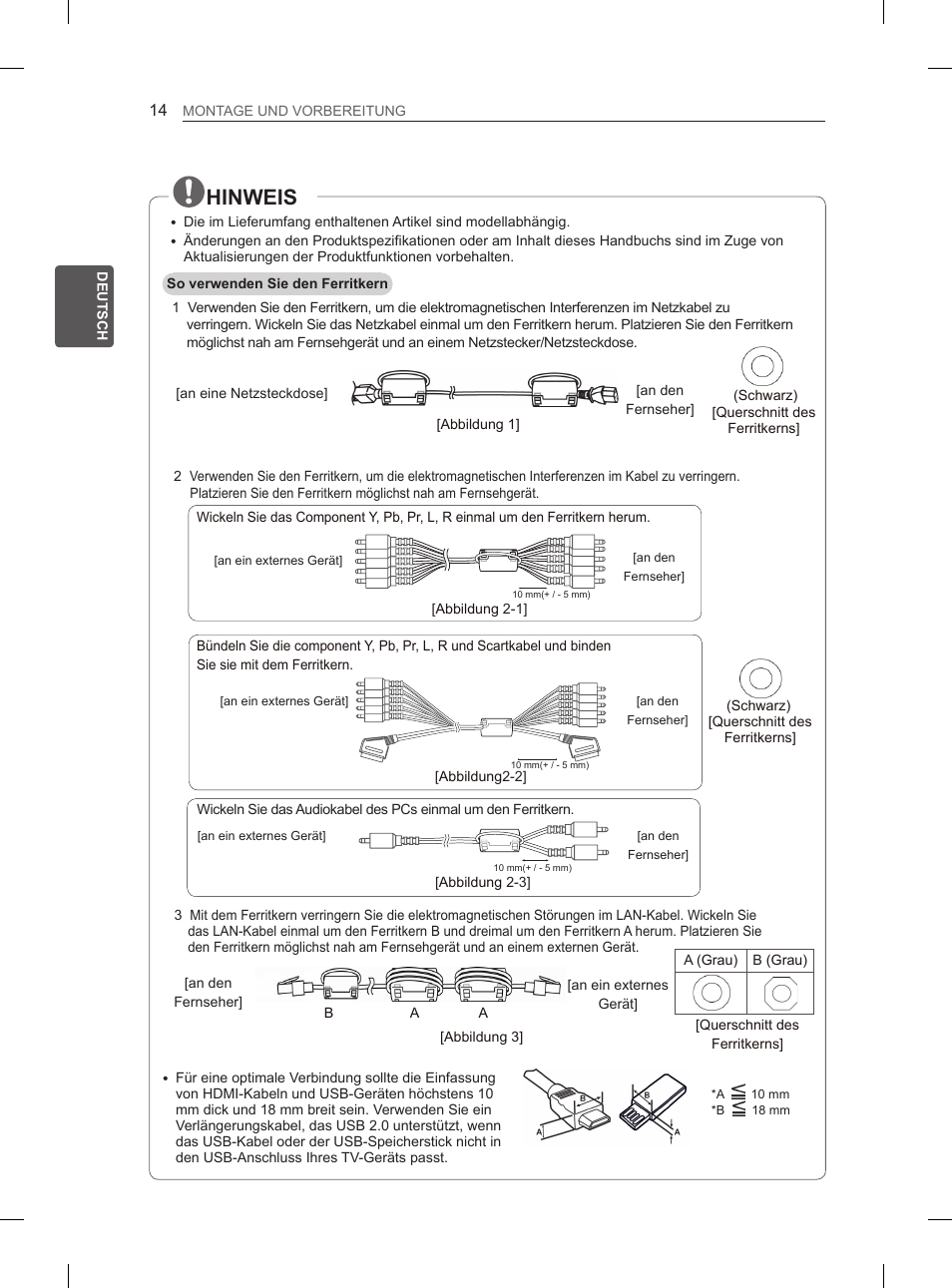 Hinweis | LG 50PH6608 User Manual | Page 75 / 275