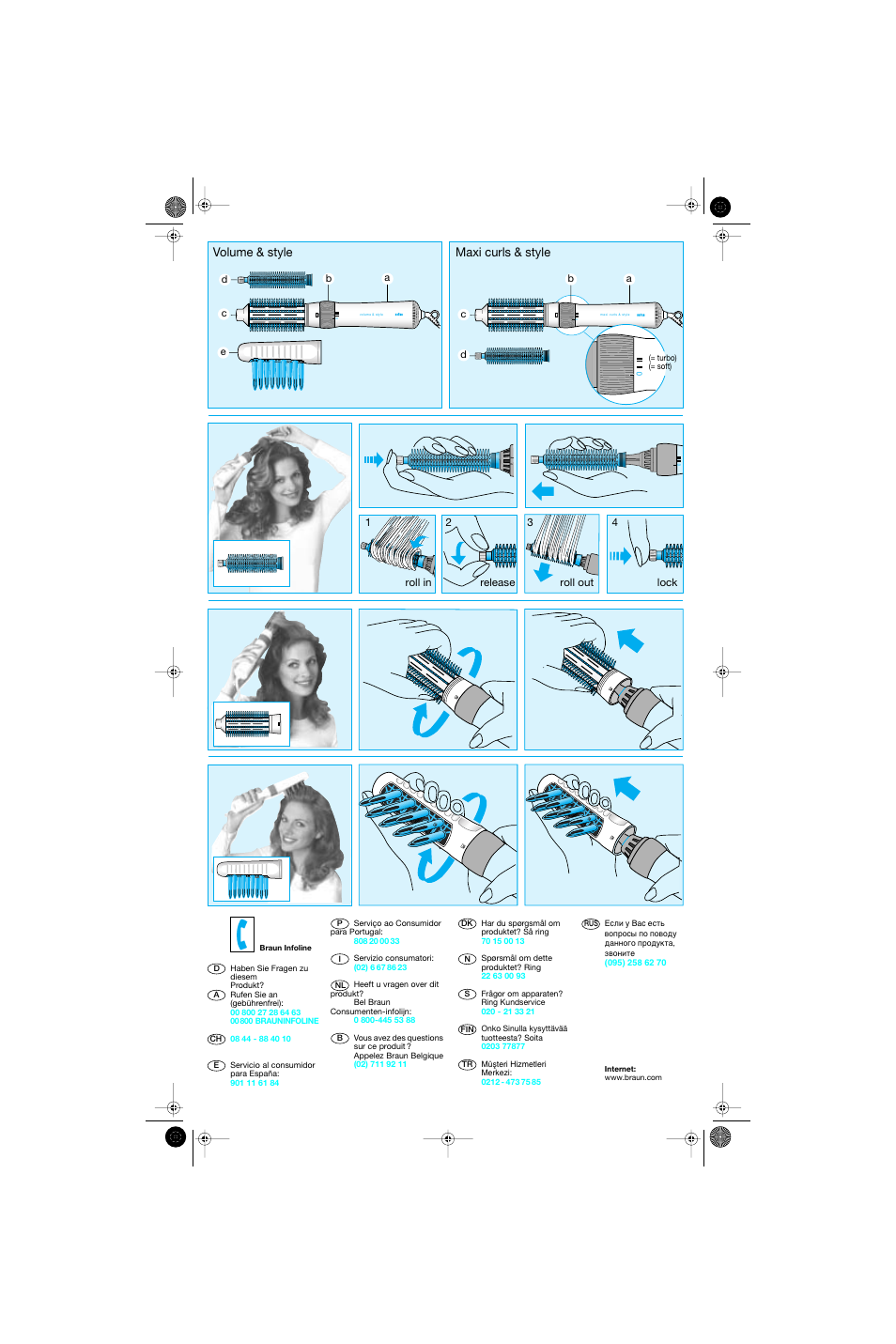 Maxi curls & style volume & style | Braun AS400 Volume & Style User Manual | Page 3 / 21