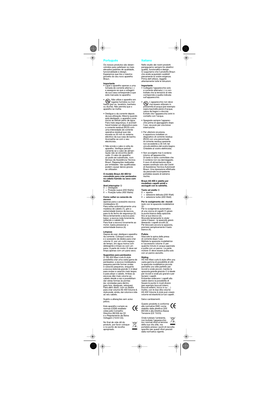 Braun AS400 Volume & Style User Manual | Page 6 / 21