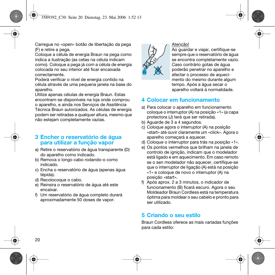 Braun C30S Cordless Styler User Manual | Page 19 / 53