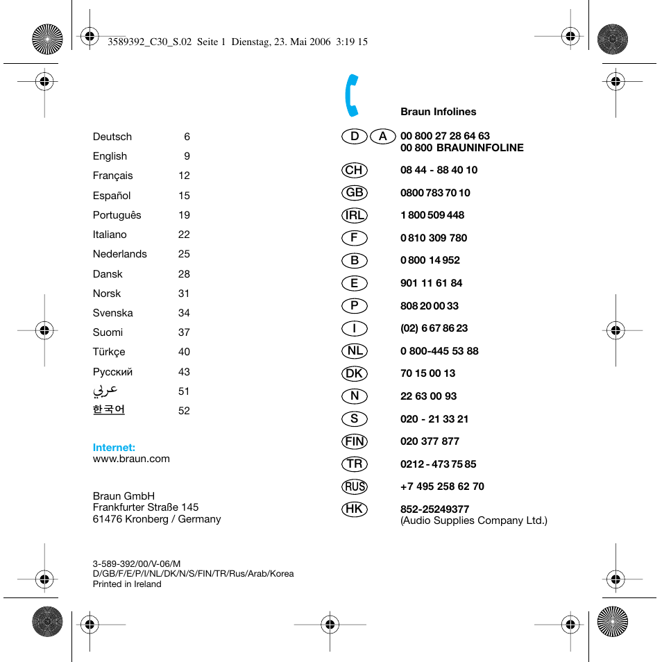 Braun C30S Cordless Styler User Manual | Page 2 / 53