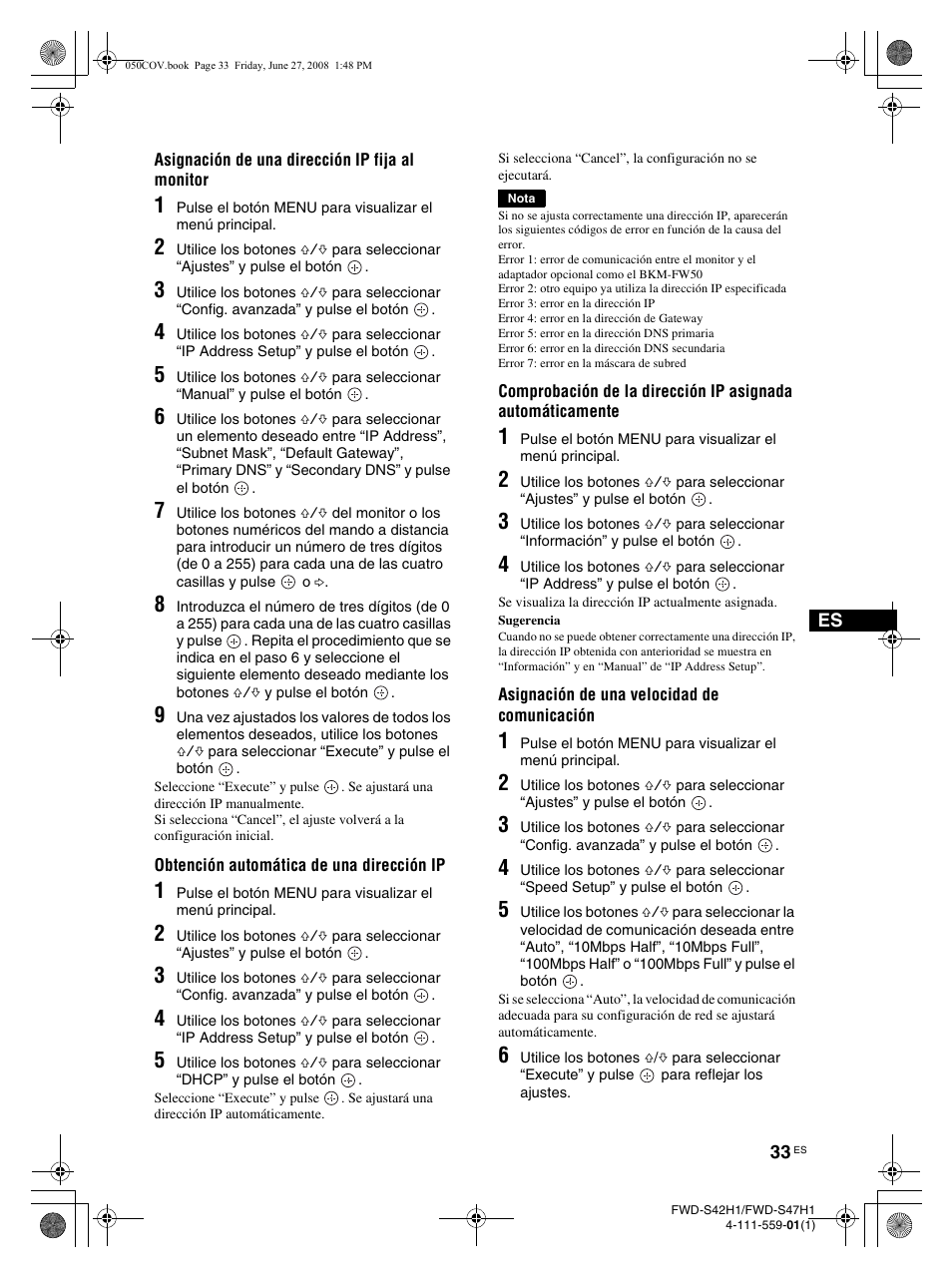 LG LS42F User Manual | Page 209 / 302