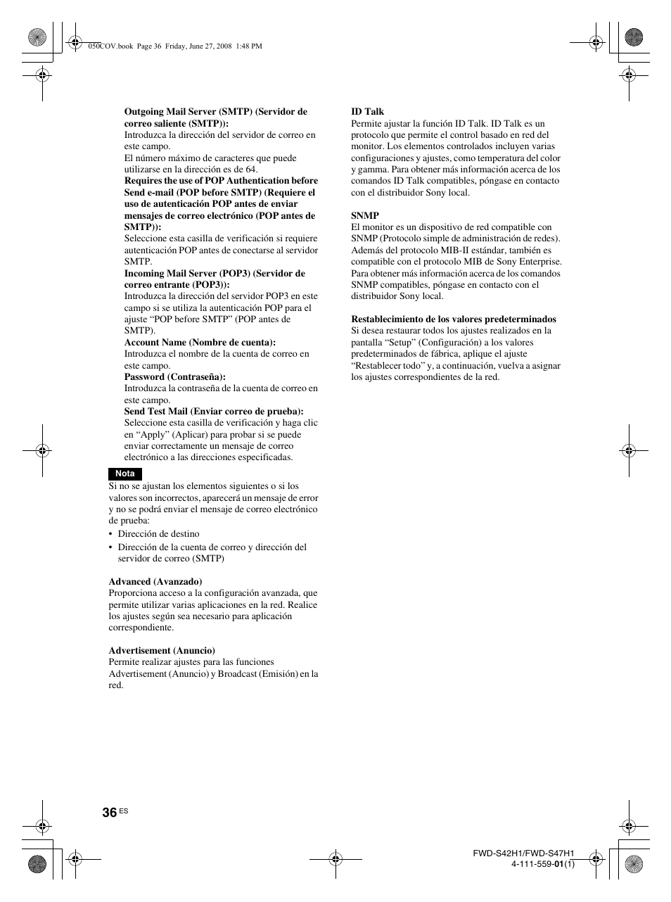 LG LS42F User Manual | Page 212 / 302