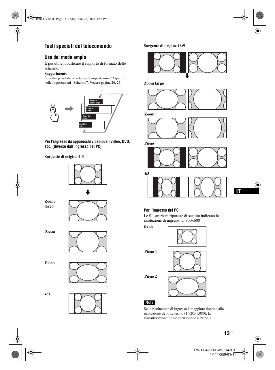 It tasti speciali del telecomando | LG LS42F User Manual | Page 231 / 302