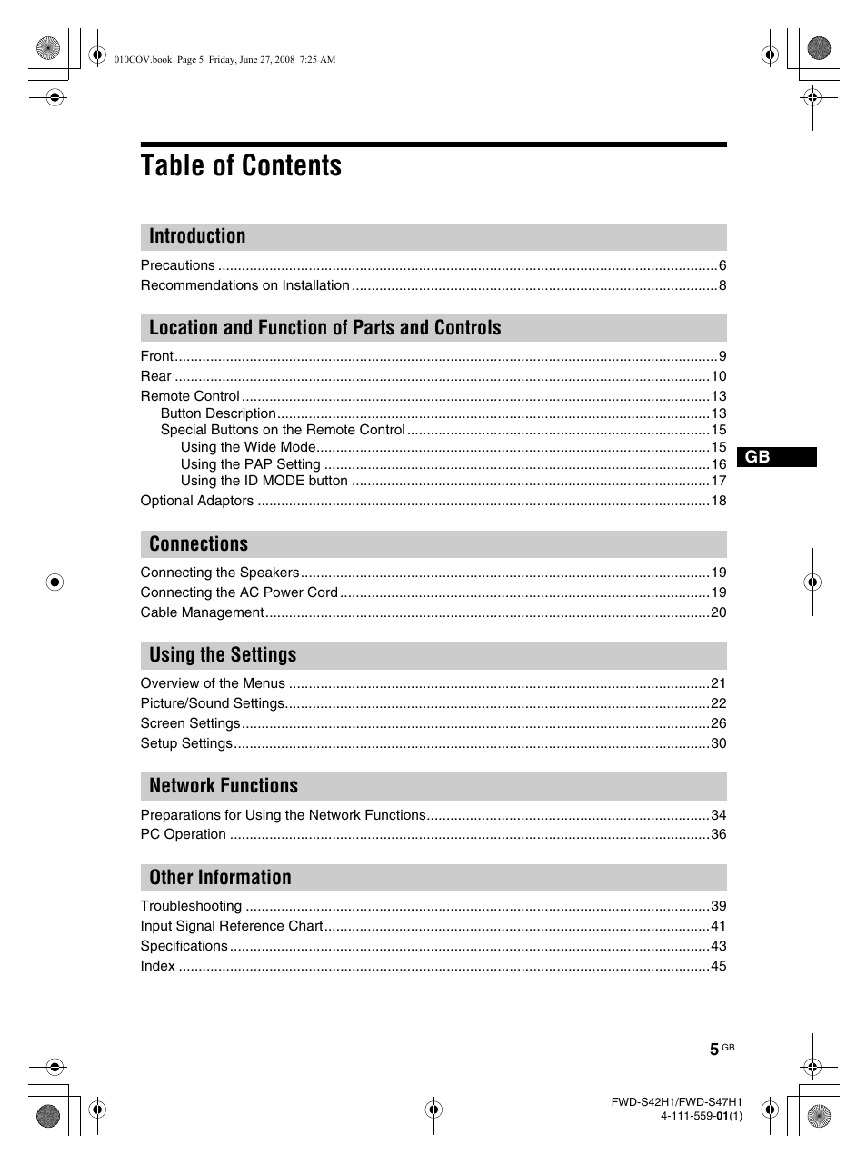 LG LS42F User Manual | Page 51 / 302