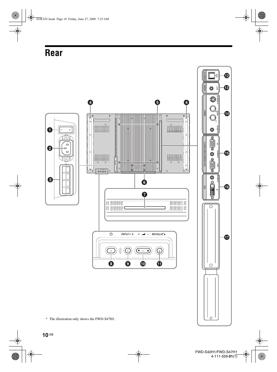 Rear | LG LS42F User Manual | Page 56 / 302