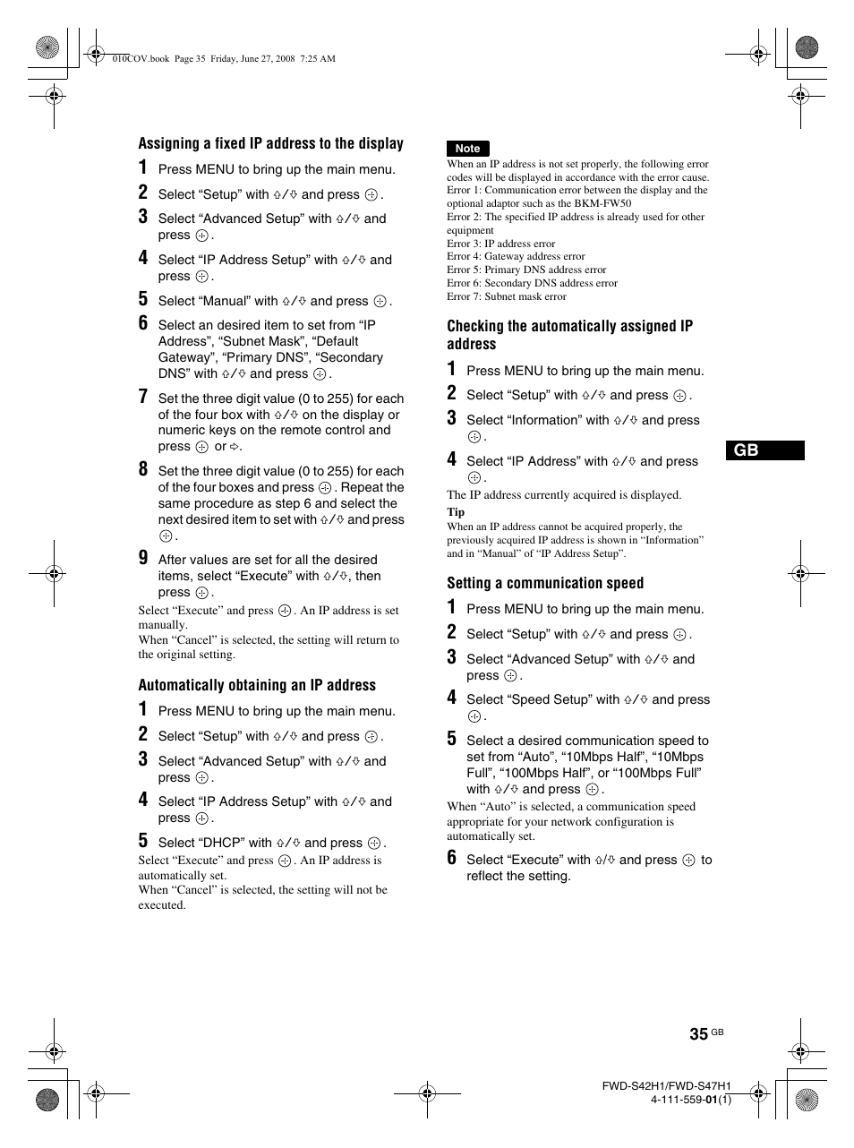 LG LS42F User Manual | Page 81 / 302