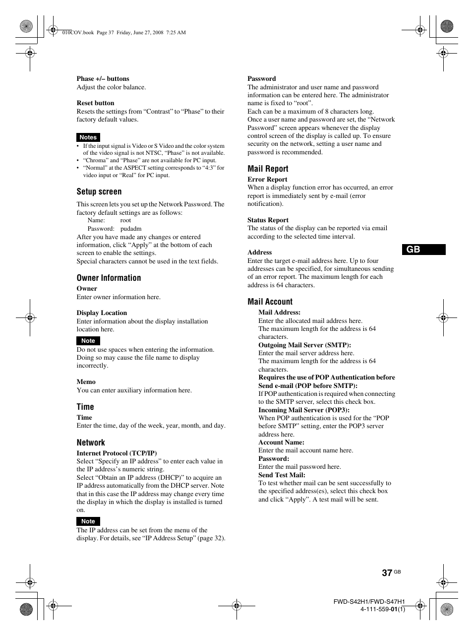 LG LS42F User Manual | Page 83 / 302