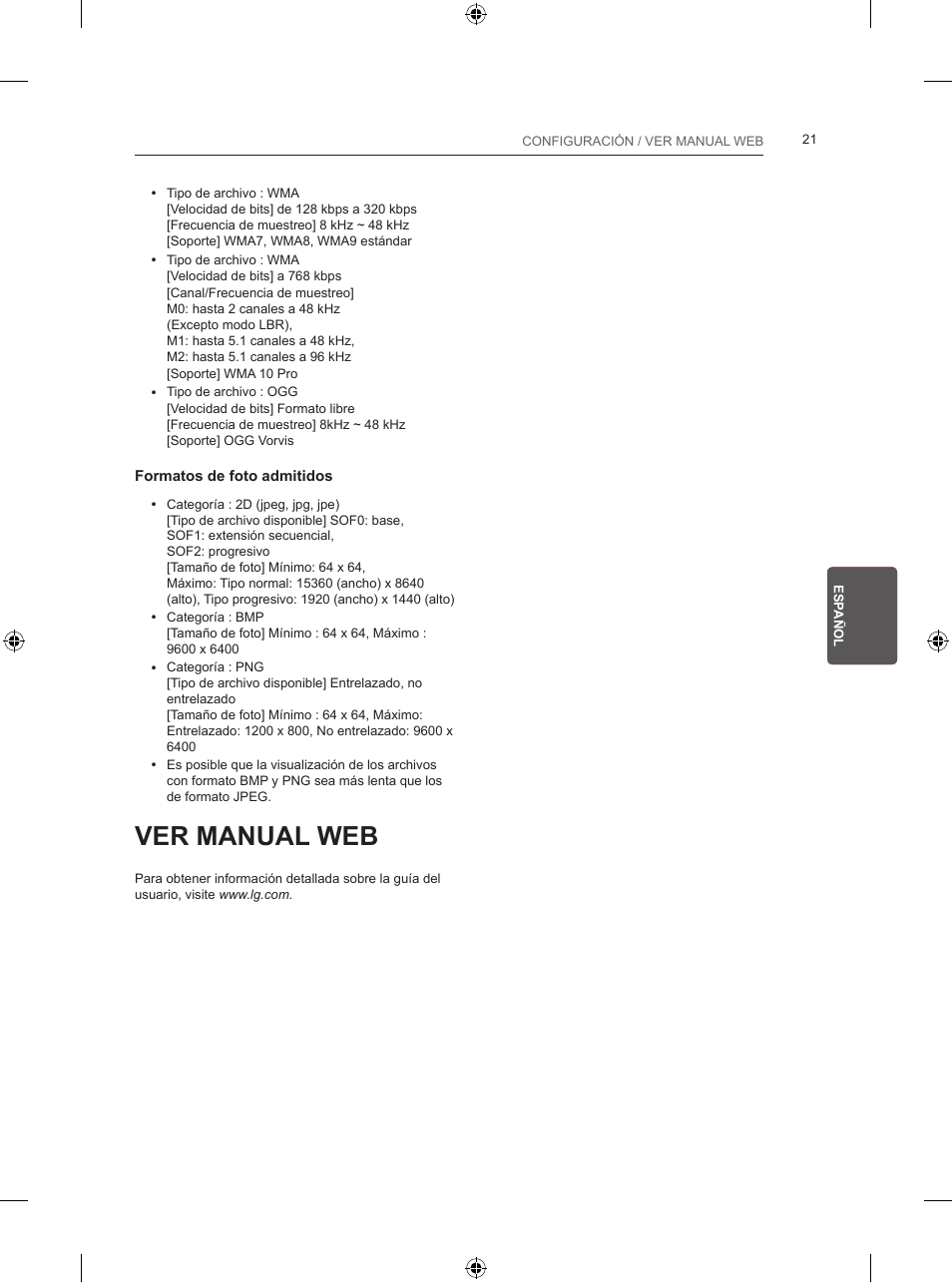 Ver manual web | LG 24LB450B User Manual | Page 134 / 231