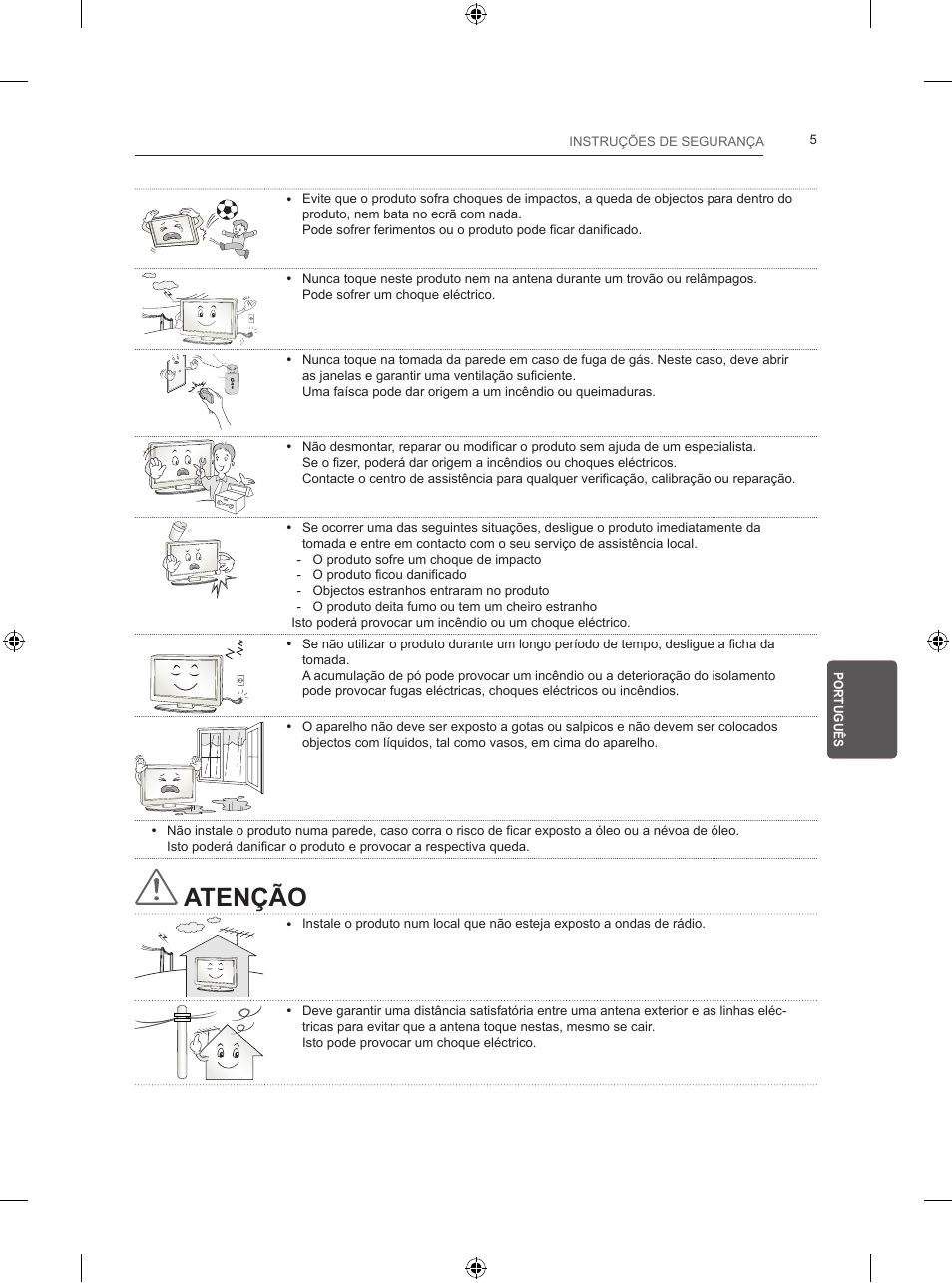 Atenção | LG 24LB450B User Manual | Page 140 / 231