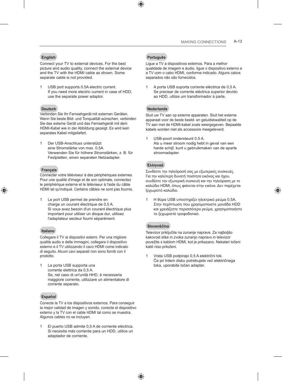 LG 24LB450B User Manual | Page 16 / 231