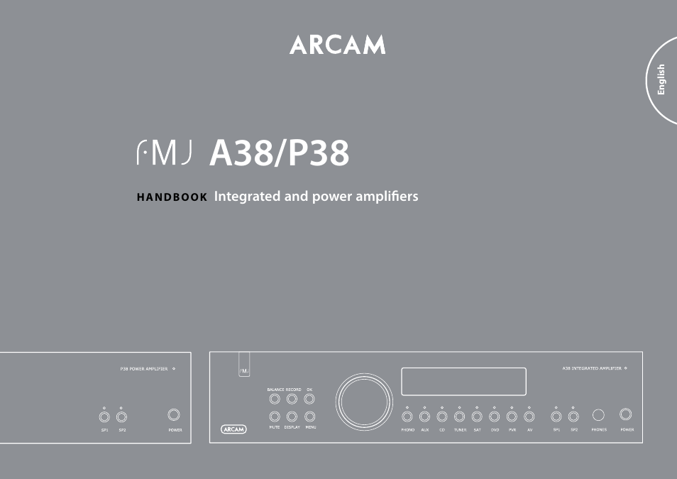 Arcam FMJ A38 User Manual | 18 pages