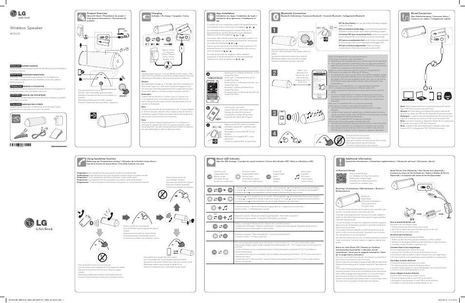 LG NP3530 User Manual | 2 pages
