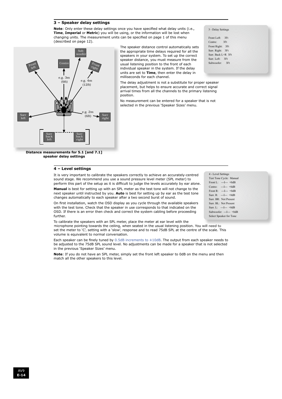 En g li s h | Arcam FMJ AV9 User Manual | Page 14 / 54