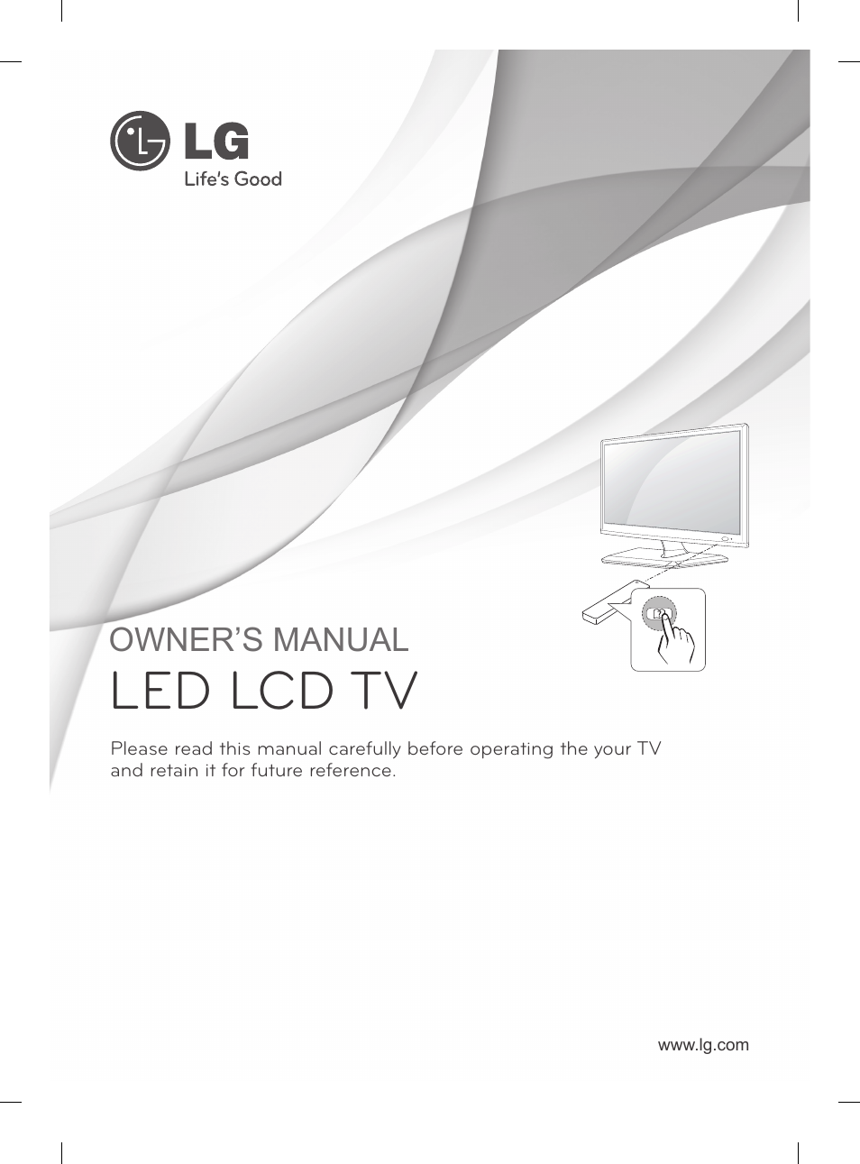Led lcd tv, Owner’s manual | LG 27LS5400 User Manual | Page 9 / 238