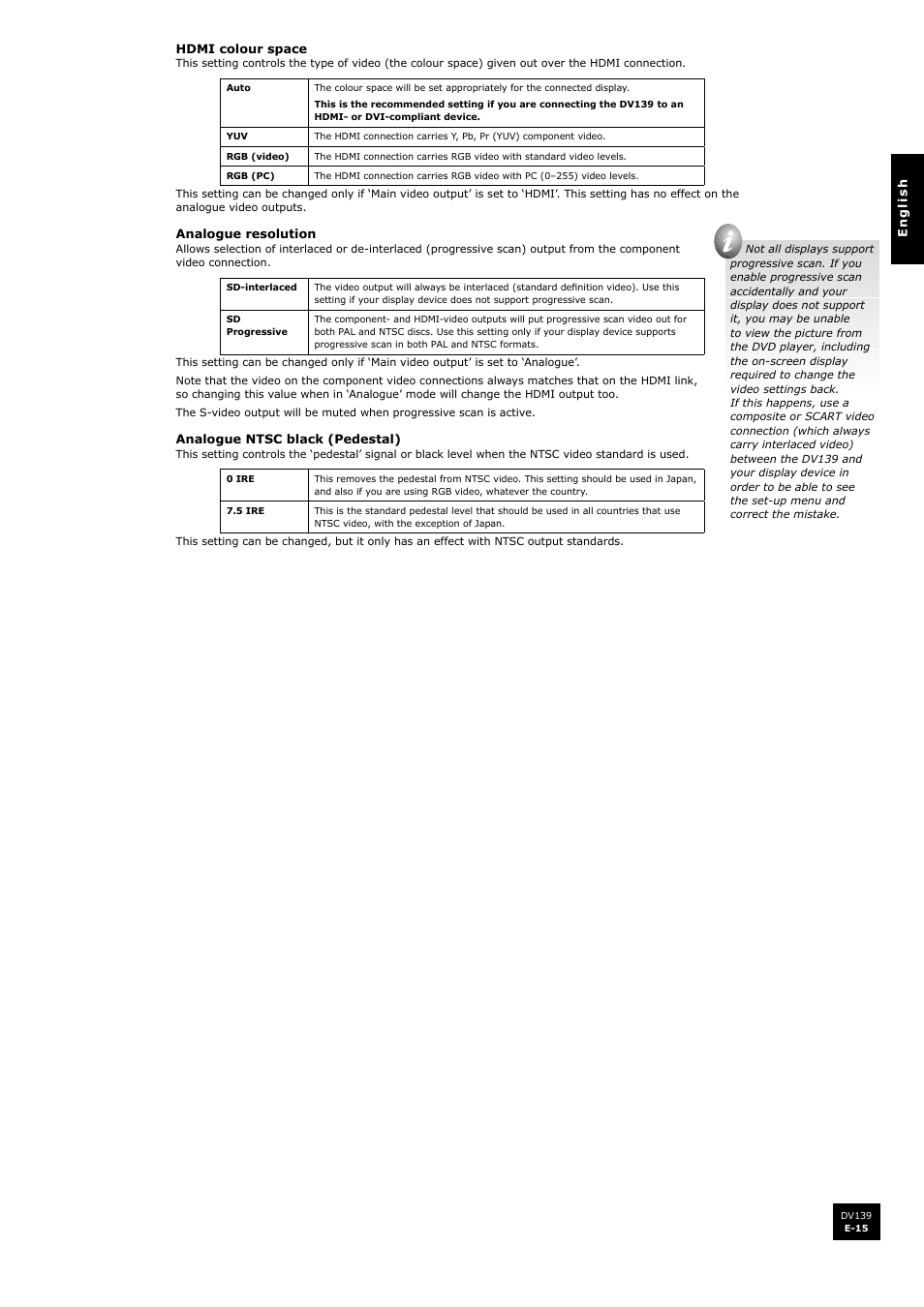 Arcam FMJ DV139 User Manual | Page 15 / 26