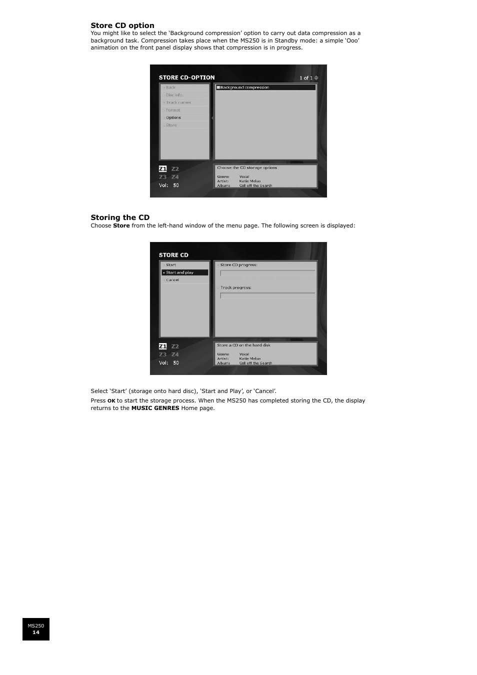 Arcam FMJ MS250 User Manual | Page 14 / 36