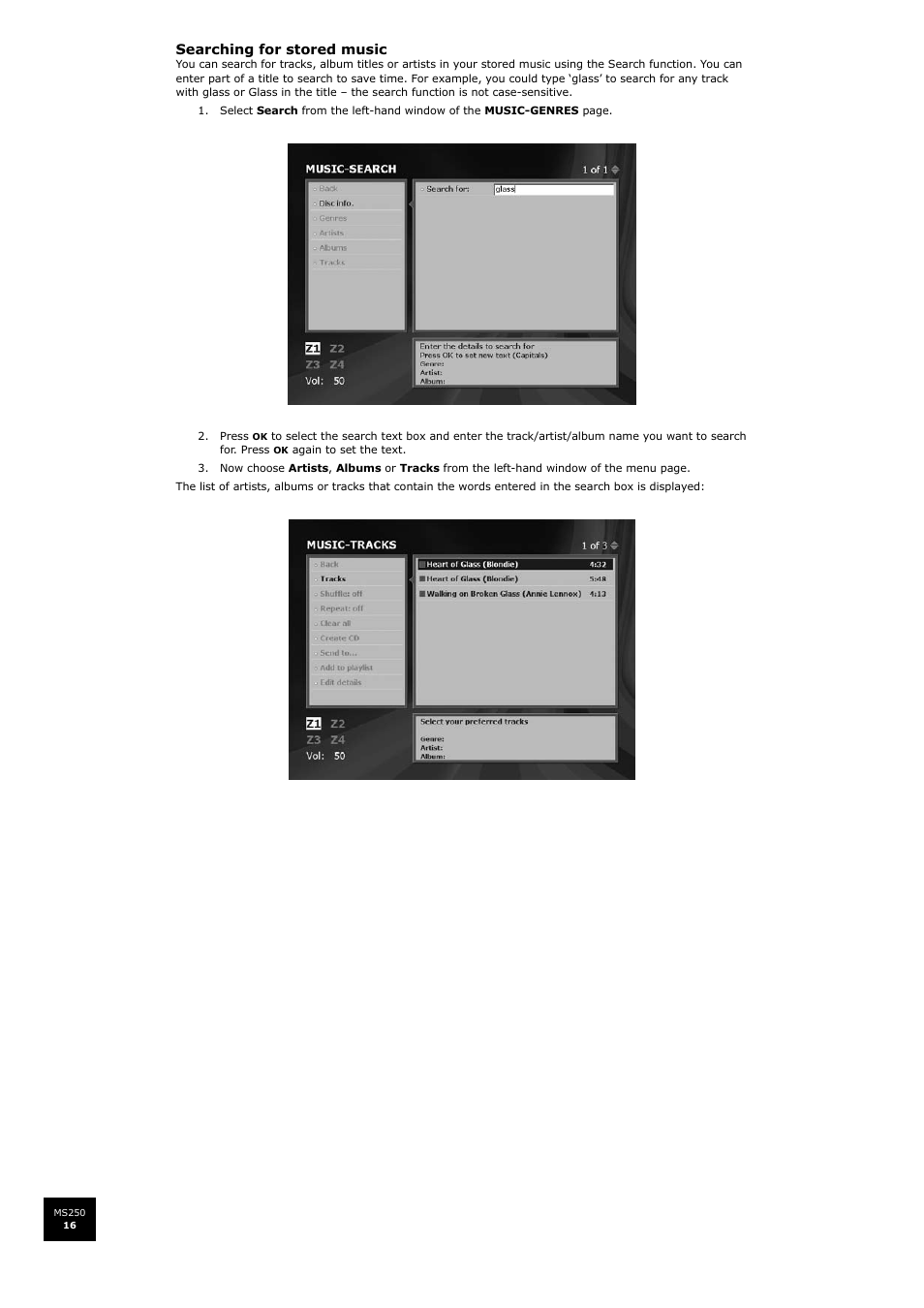 Arcam FMJ MS250 User Manual | Page 16 / 36