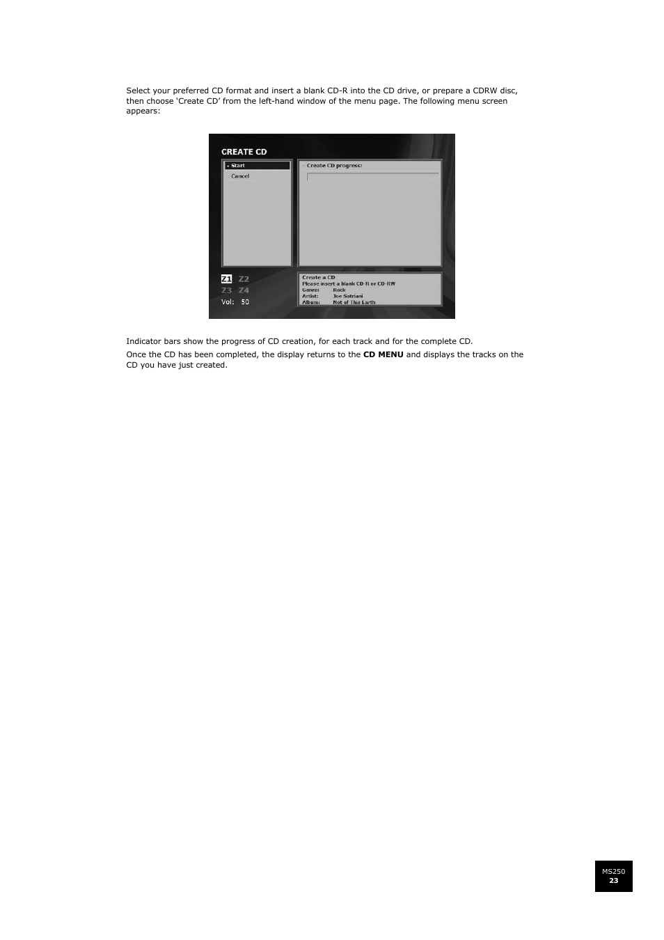 Arcam FMJ MS250 User Manual | Page 23 / 36