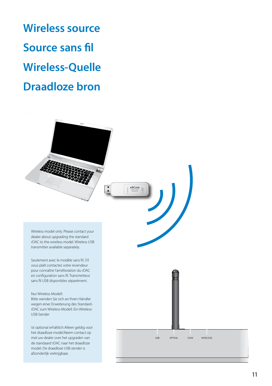 Arcam FMJ rDAC User Manual | Page 11 / 20