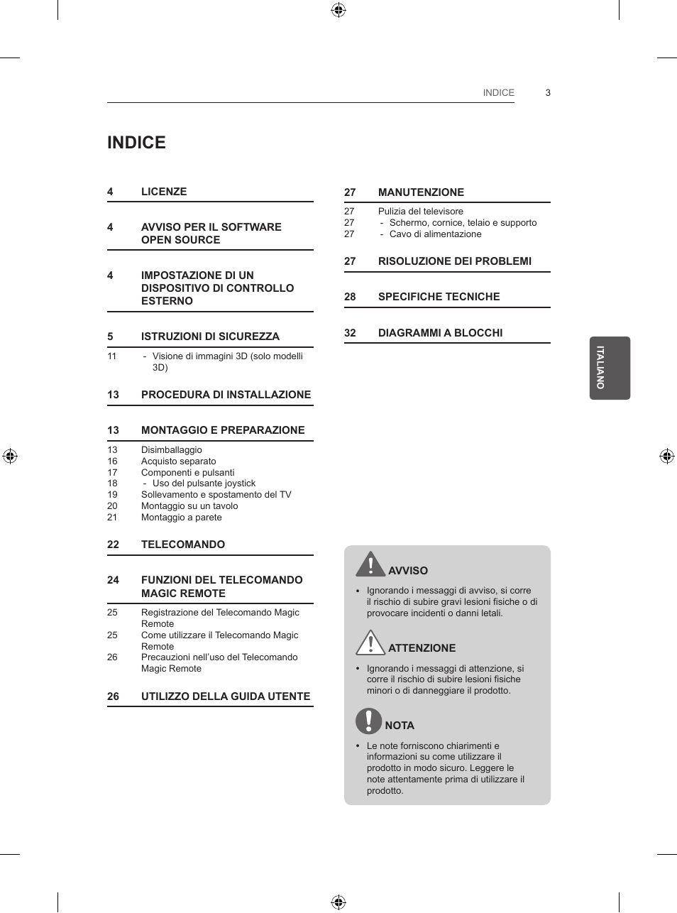 Indice | LG 55UB820V User Manual | Page 128 / 303