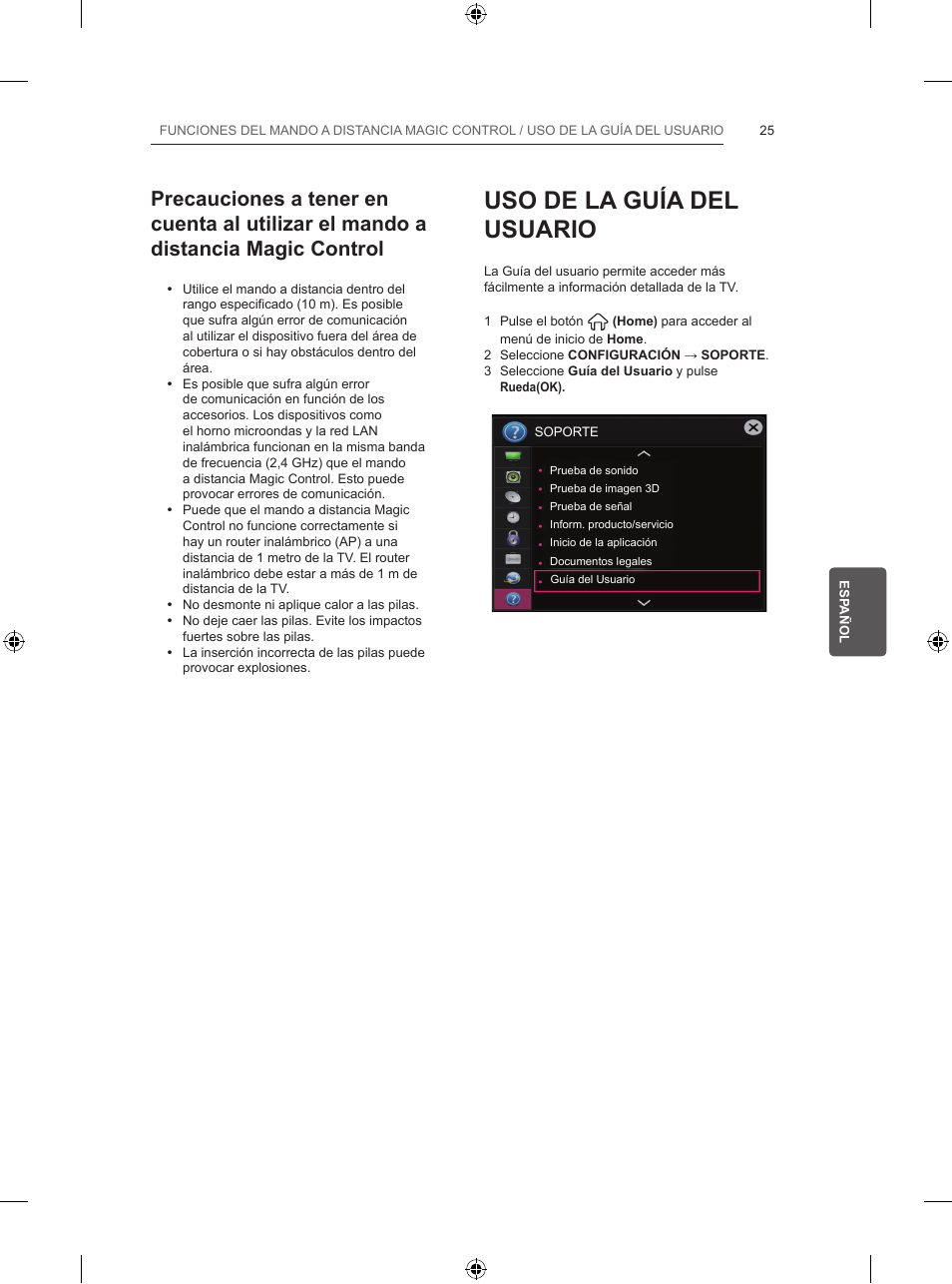 Uso de la guía del usuario | LG 55UB820V User Manual | Page 182 / 303