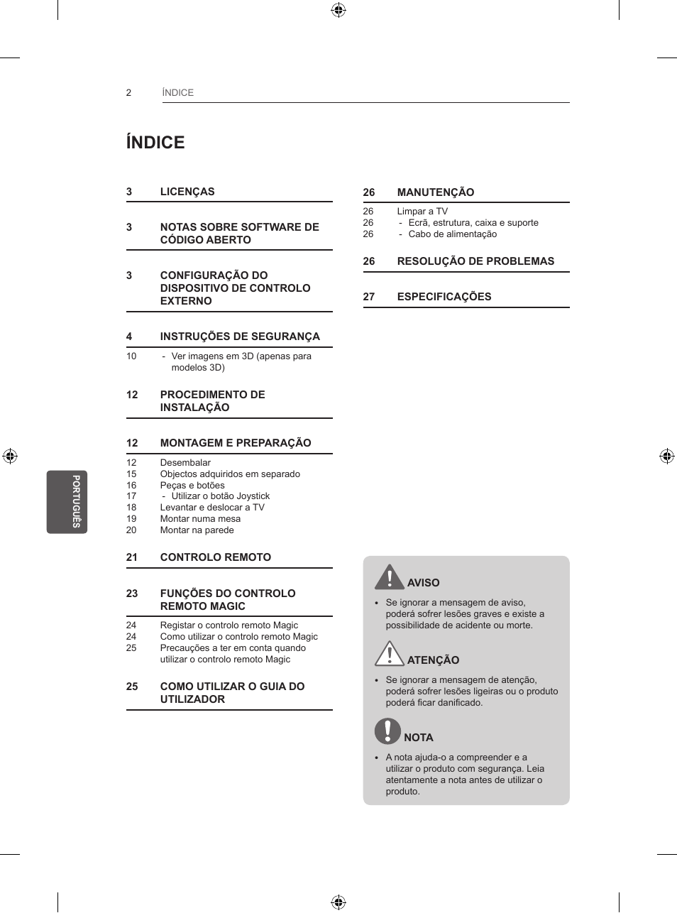 Índice | LG 55UB820V User Manual | Page 187 / 303