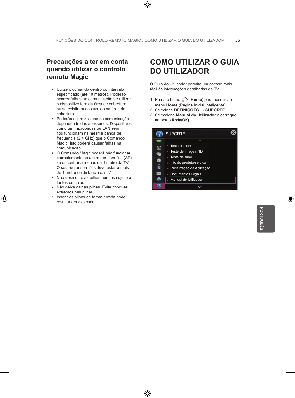 Como utilizar o guia do utilizador | LG 55UB820V User Manual | Page 210 / 303