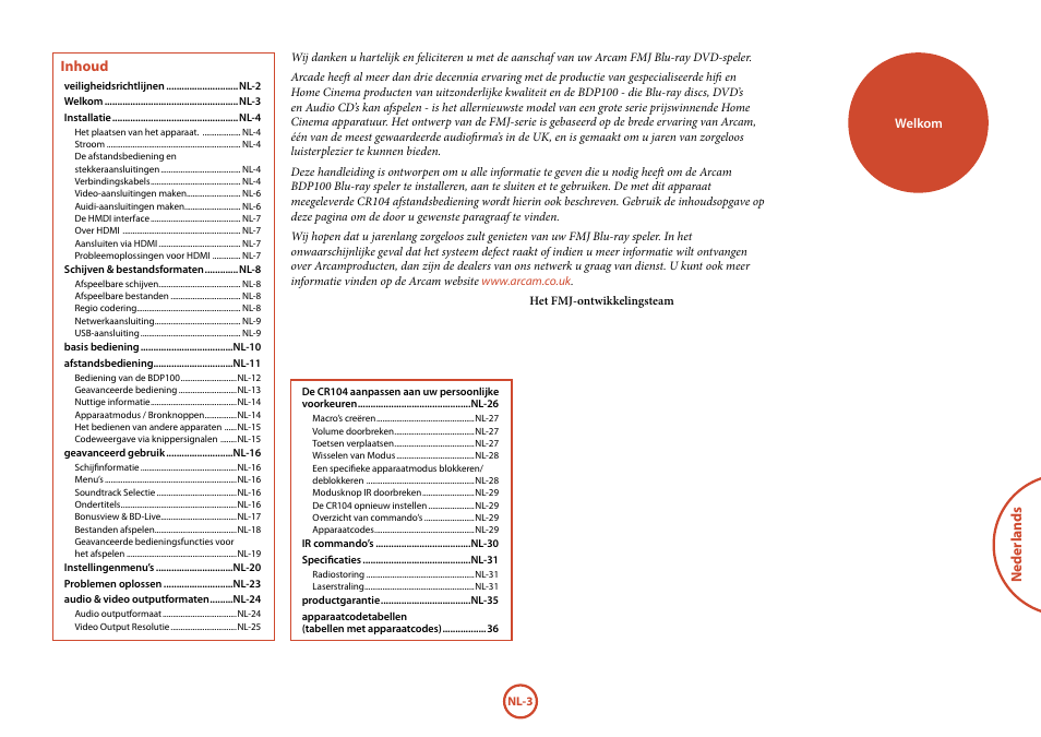 Arcam FMJ BDP100 User Manual | Page 109 / 148