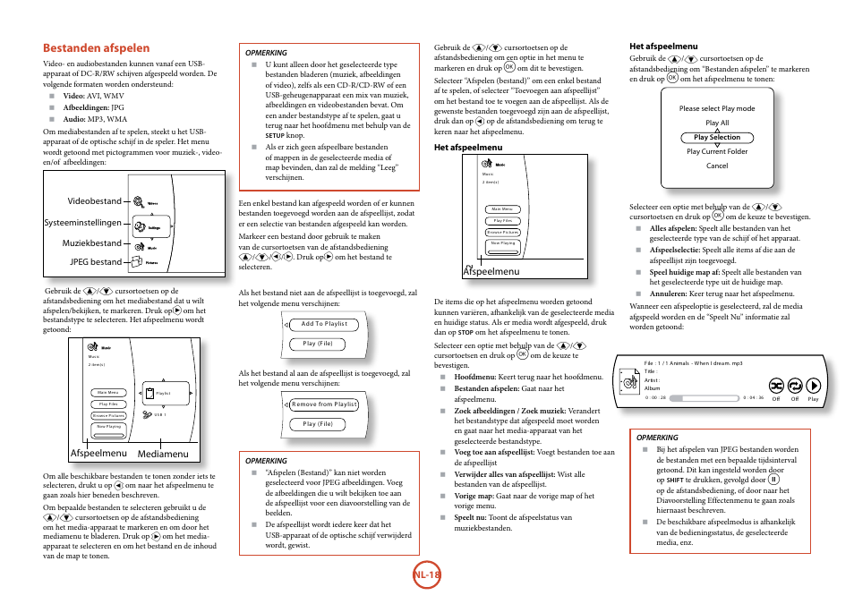 Bestanden afspelen | Arcam FMJ BDP100 User Manual | Page 124 / 148