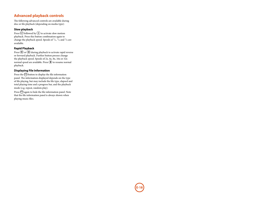 Advanced playback controls | Arcam FMJ BDP300 User Manual | Page 20 / 46