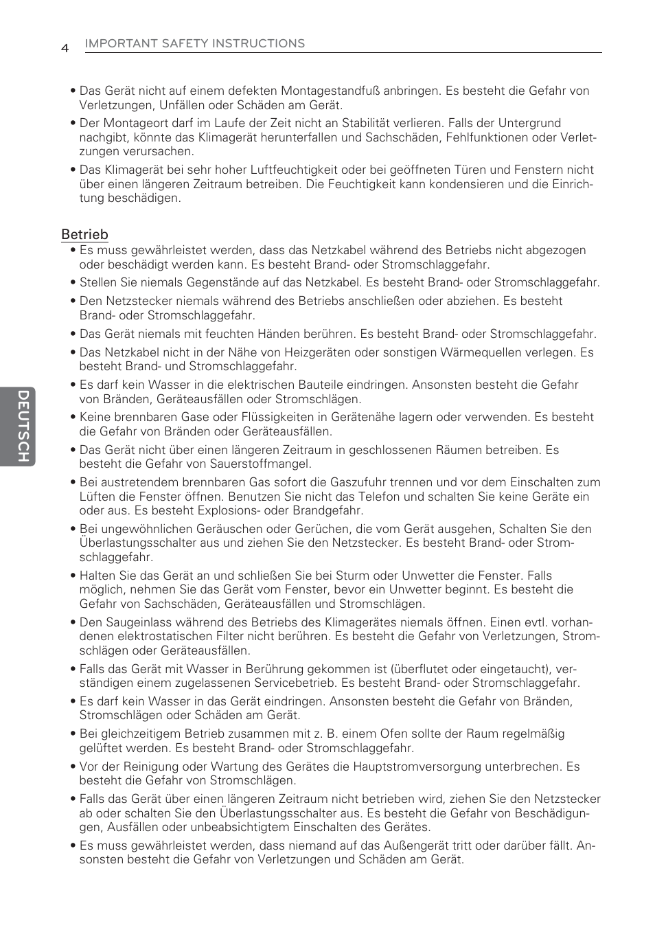 Deutsch | LG CV09 User Manual | Page 108 / 209