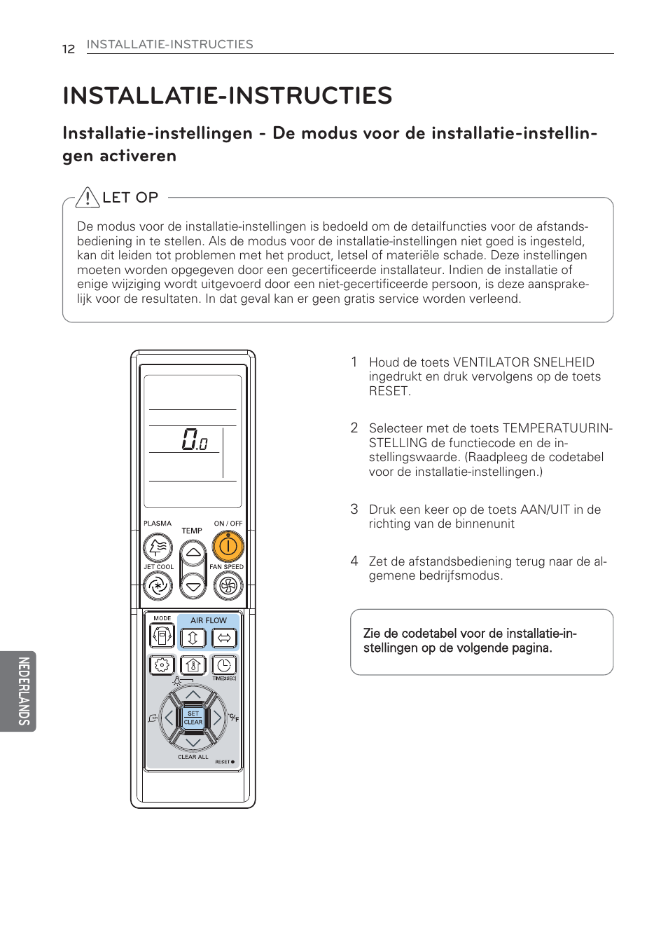 Installatie-instructies | LG CV09 User Manual | Page 194 / 209
