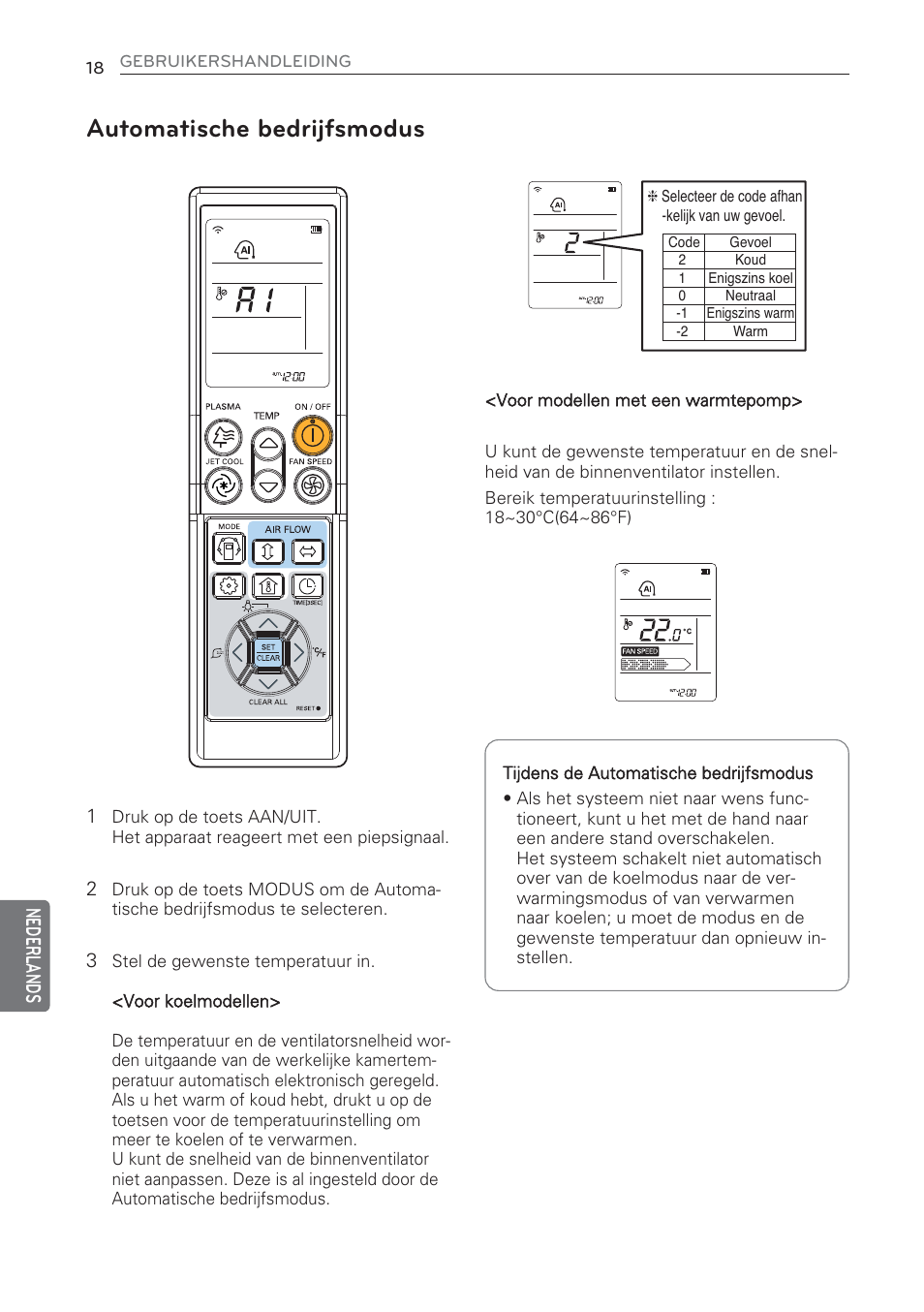 Automatische bedrijfsmodus, Nederl ands | LG CV09 User Manual | Page 200 / 209