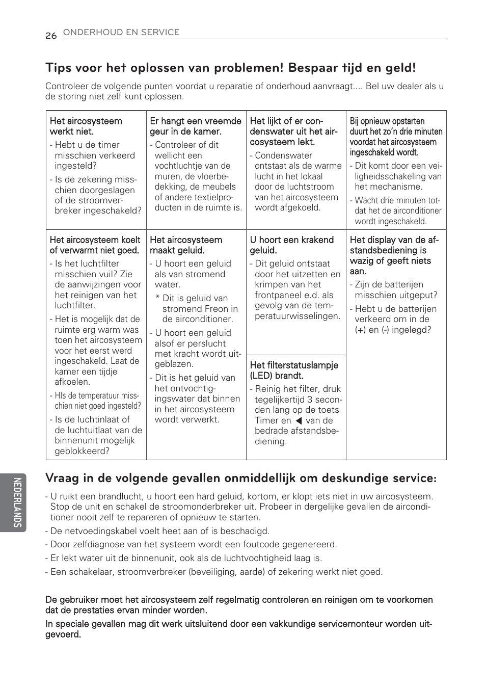 Nederl ands | LG CV09 User Manual | Page 208 / 209