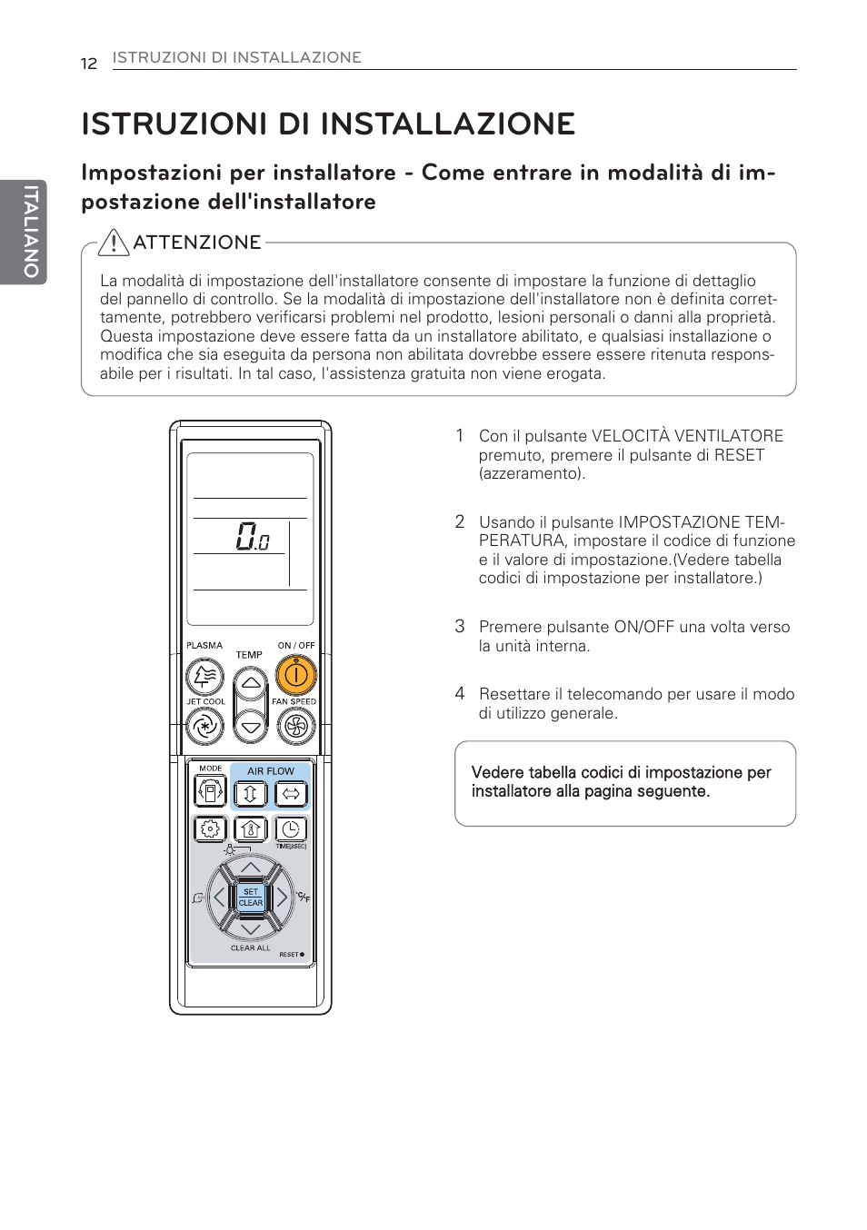 Istruzioni di installazione | LG CV09 User Manual | Page 38 / 209