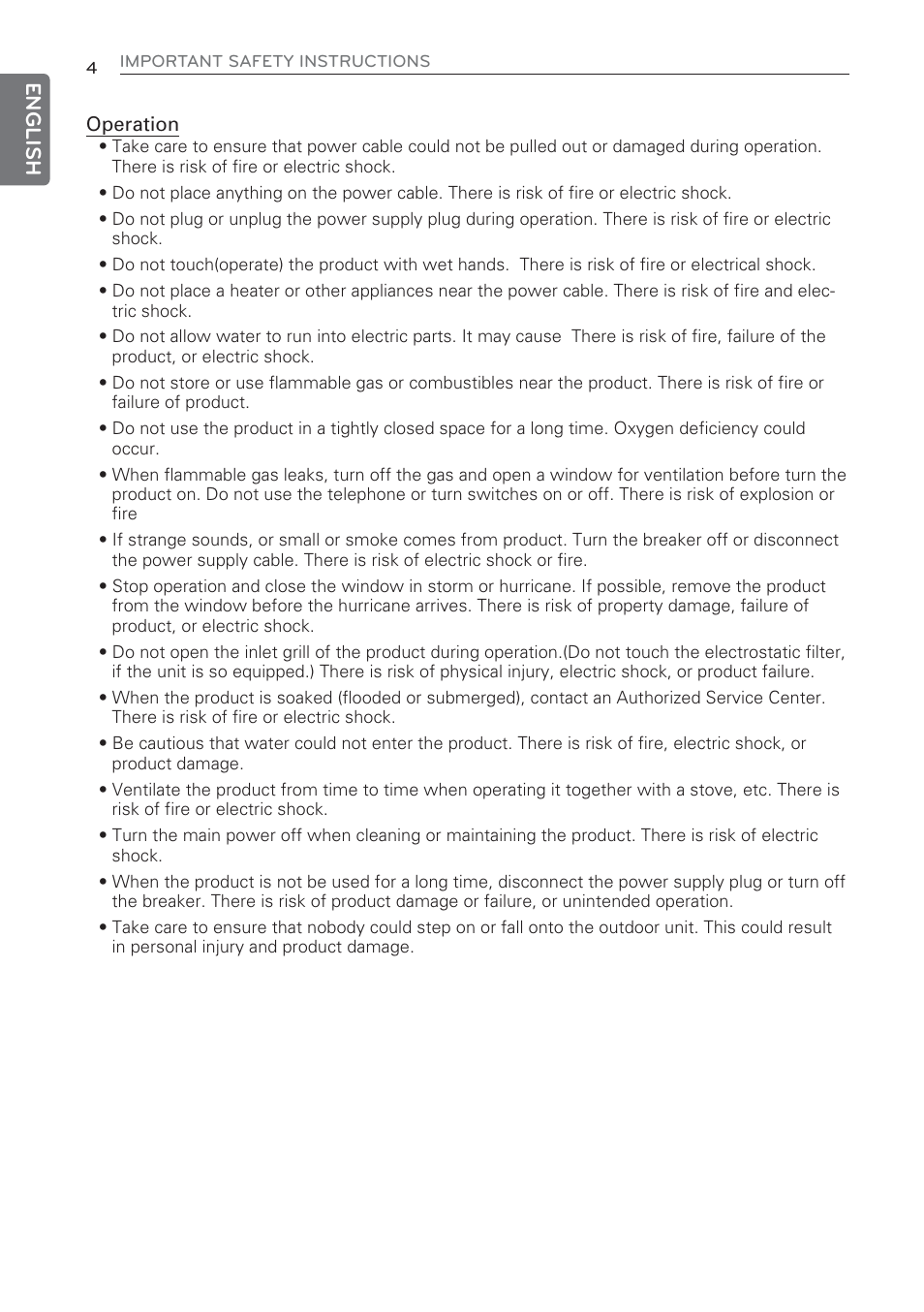 English | LG CV09 User Manual | Page 4 / 209