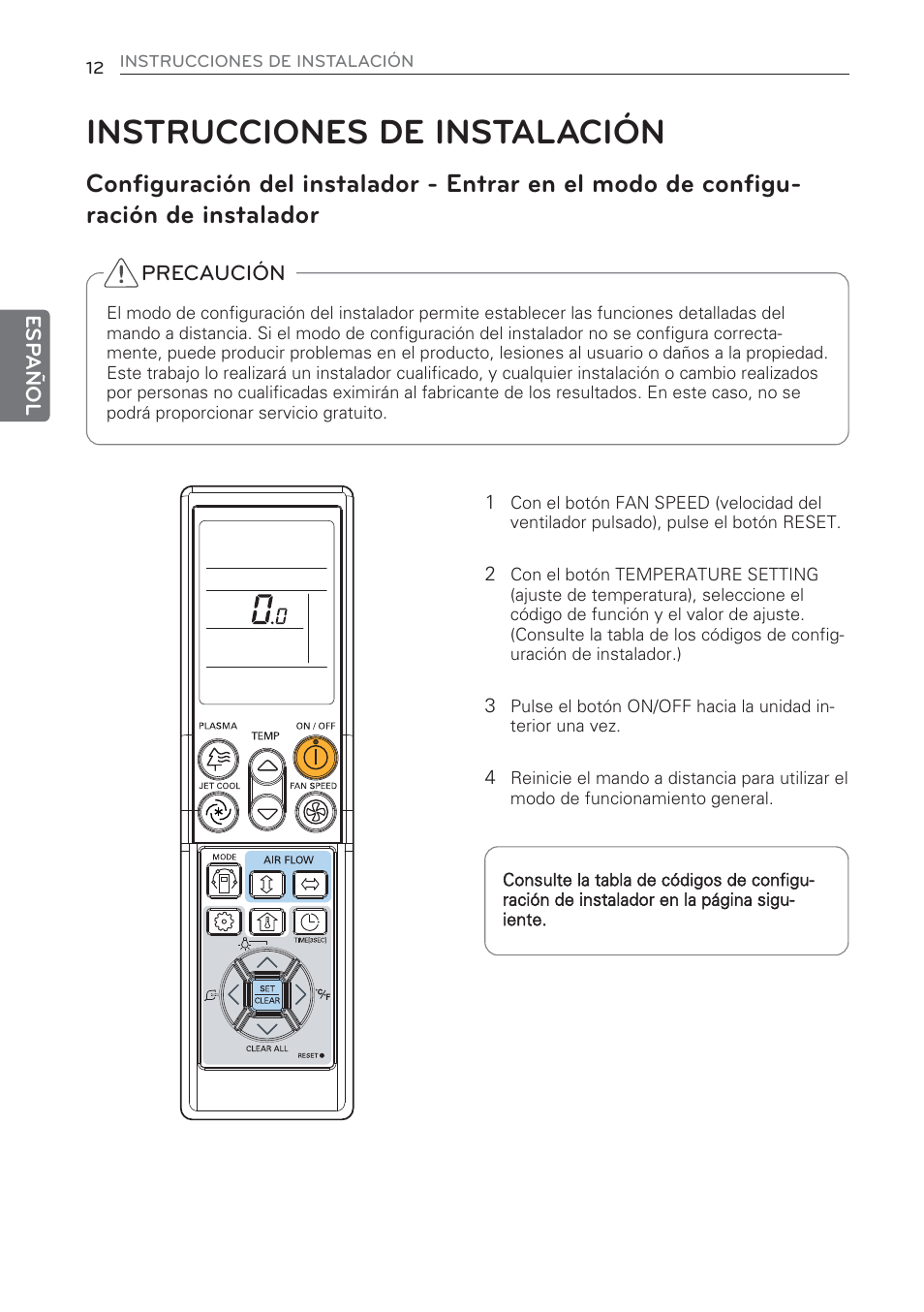 Instrucciones de instalación | LG CV09 User Manual | Page 64 / 209