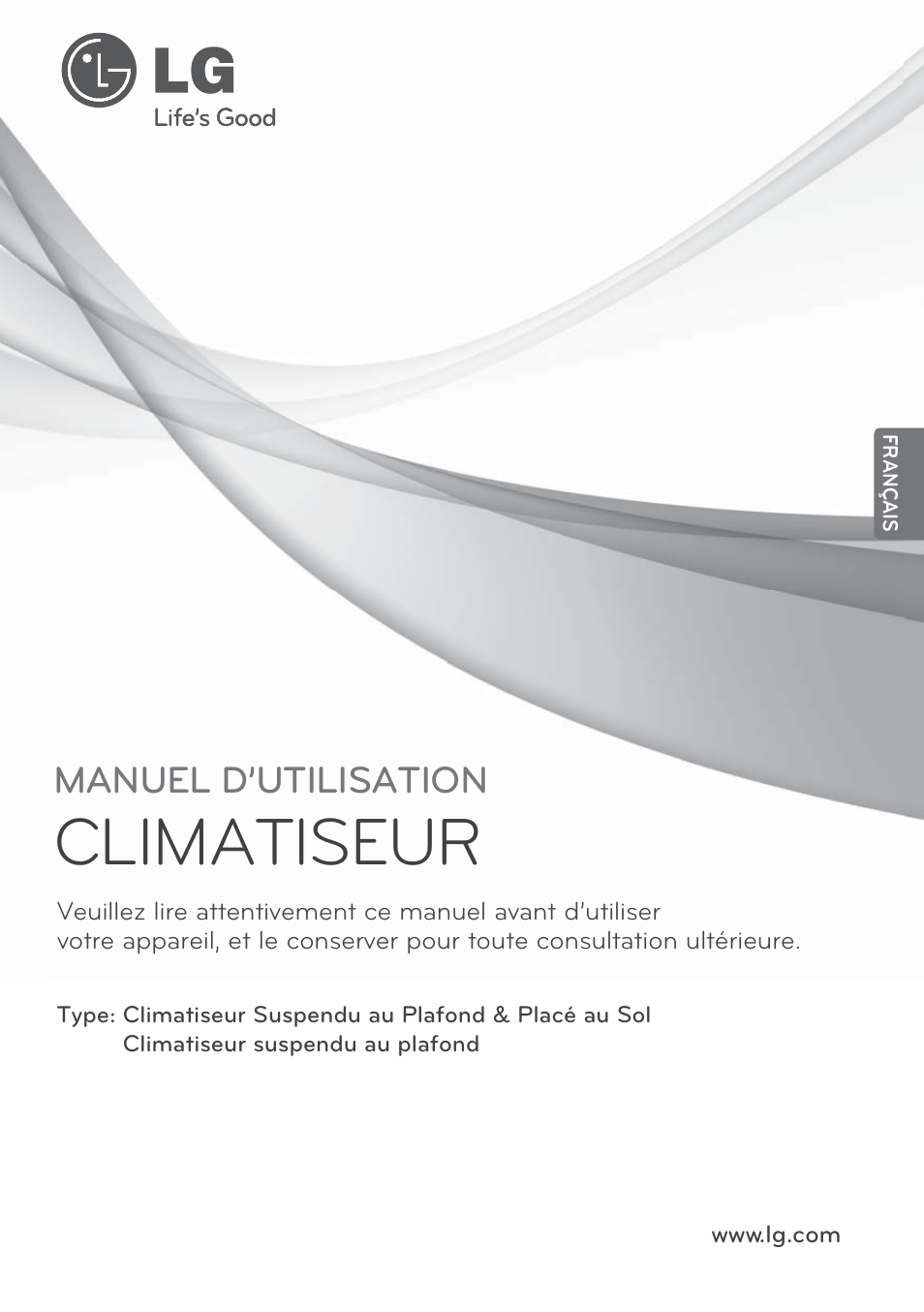 Climatiseur, Manuel d’utilisation | LG CV09 User Manual | Page 79 / 209