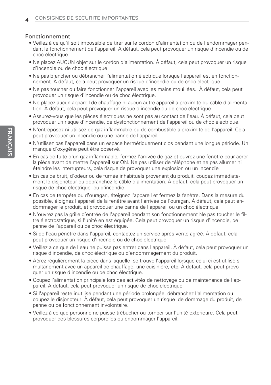 Français | LG CV09 User Manual | Page 82 / 209