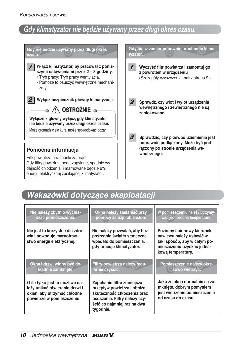 Ostrożnie | LG ARNU12GBHA2 User Manual | Page 94 / 193