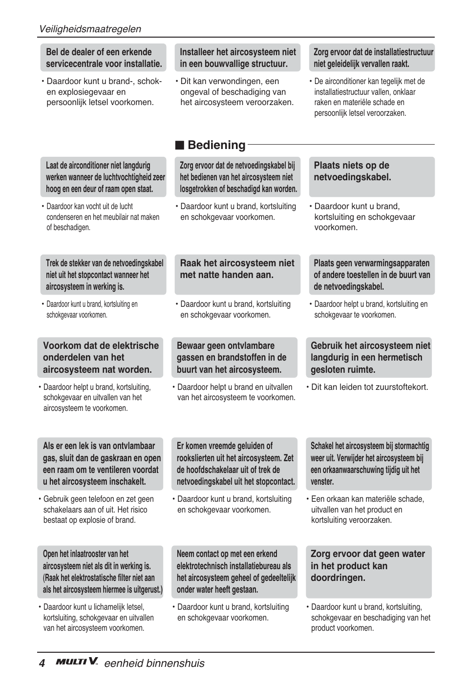 N bediening, 4eenheid binnenshuis | LG ARNU09GTUC2 User Manual | Page 116 / 273