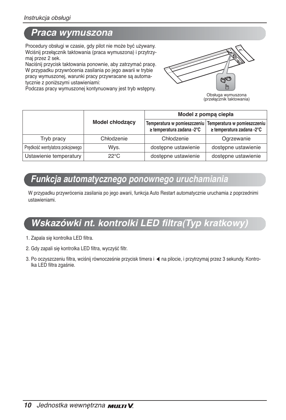 10 jednostka wewnętrzna | LG ARNU09GTUC2 User Manual | Page 138 / 273