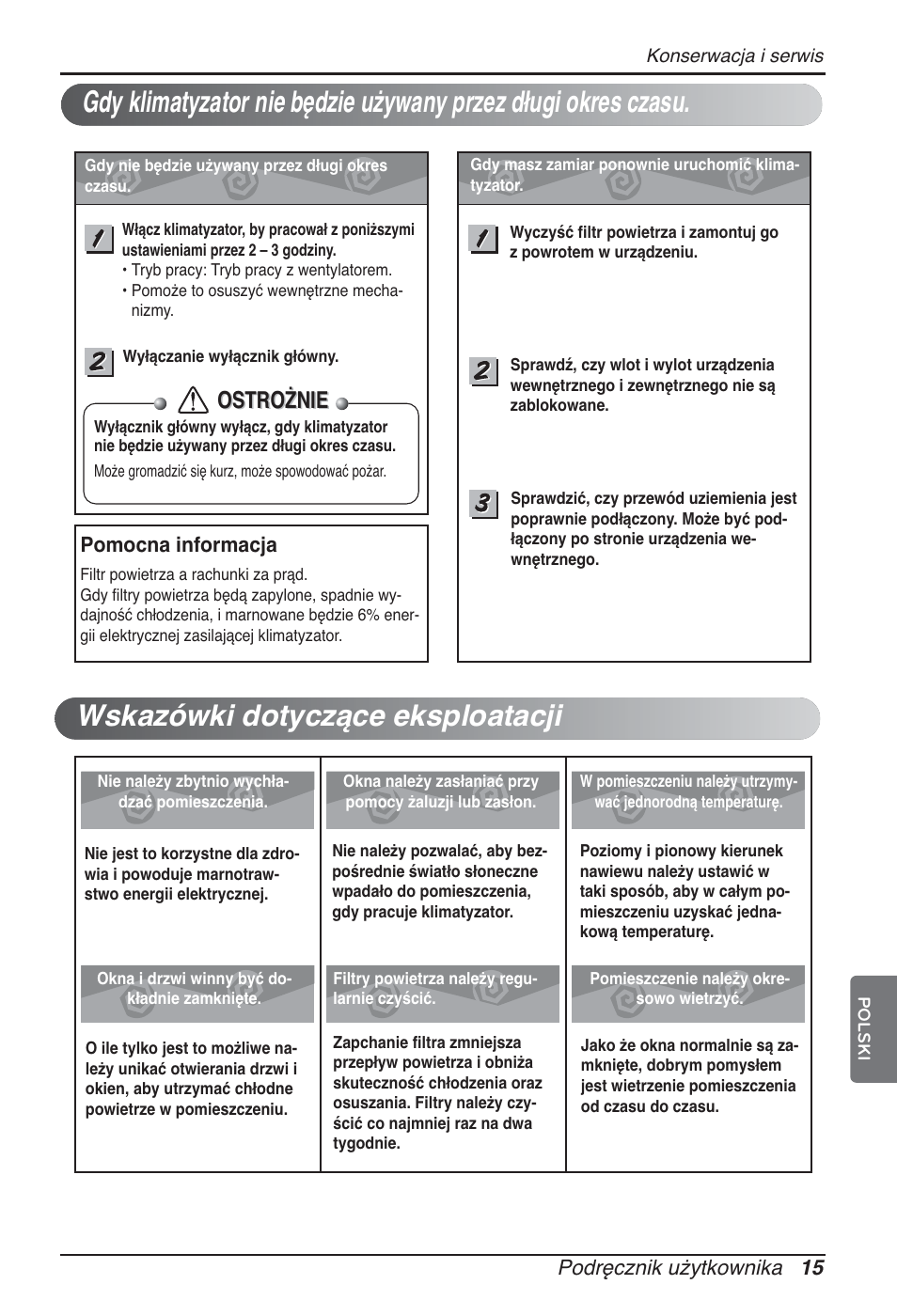 Ostrożnie | LG ARNU09GTUC2 User Manual | Page 143 / 273