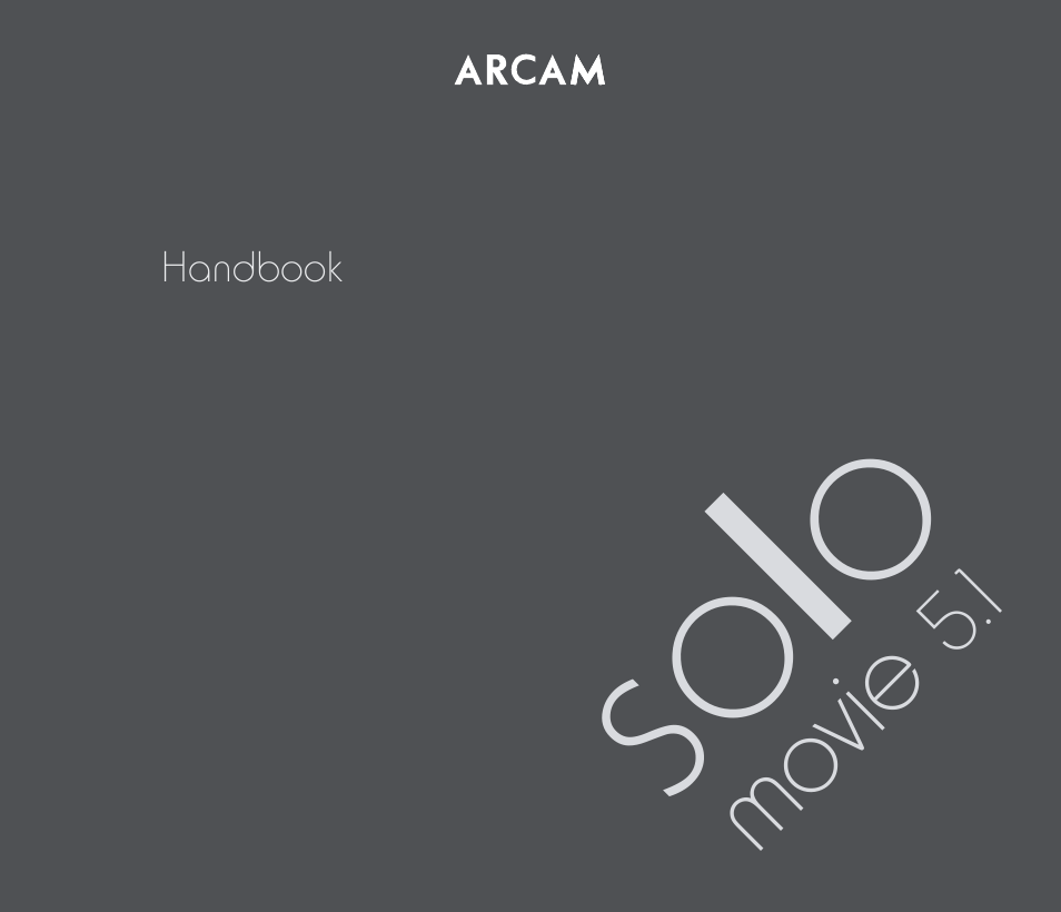 Arcam Solo Movie 5.1 User Manual | 30 pages