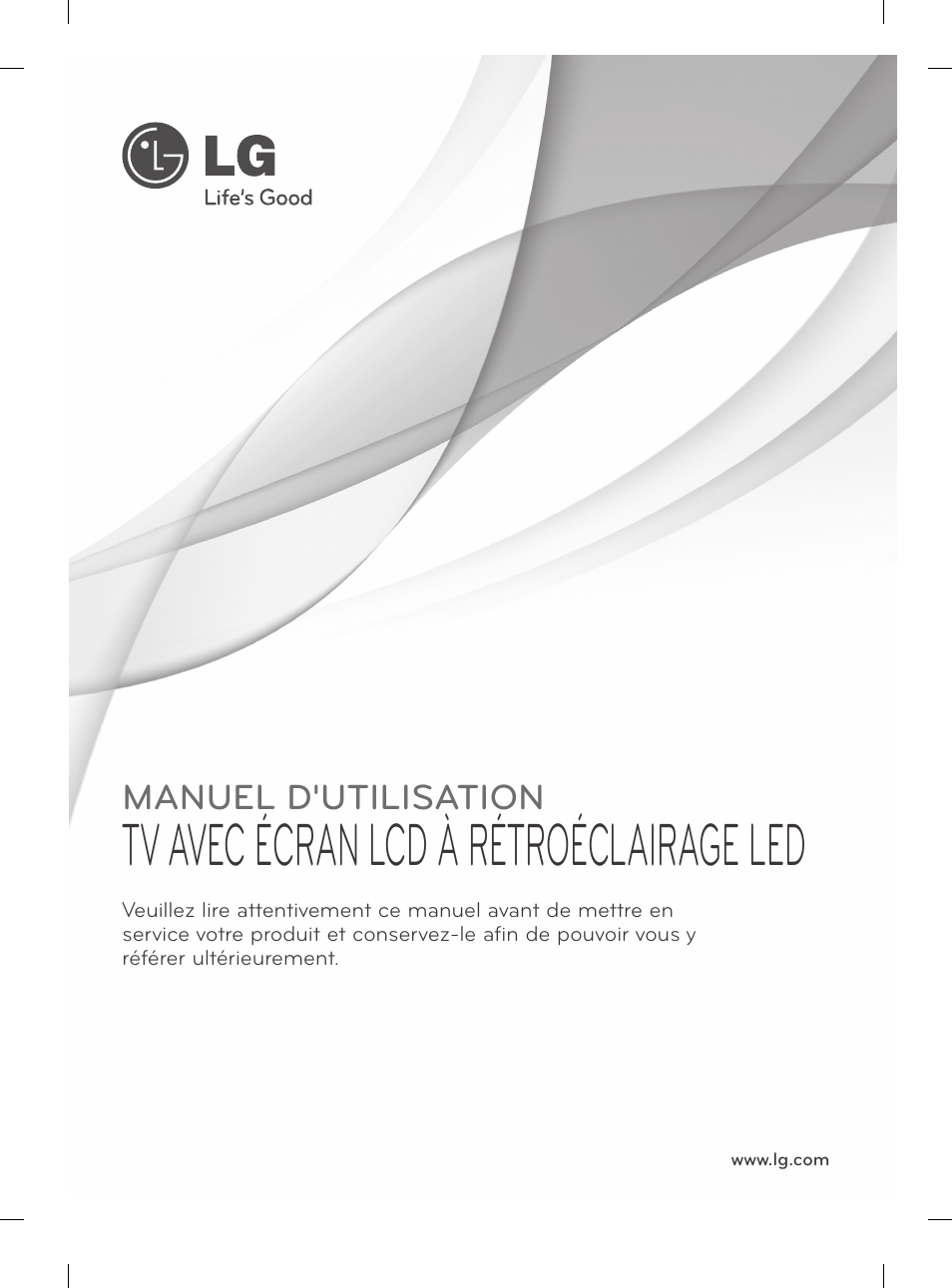 Tv avec écran lcd à rétroéclairage led, Manuel d'utilisation | LG 37LS575S User Manual | Page 67 / 278