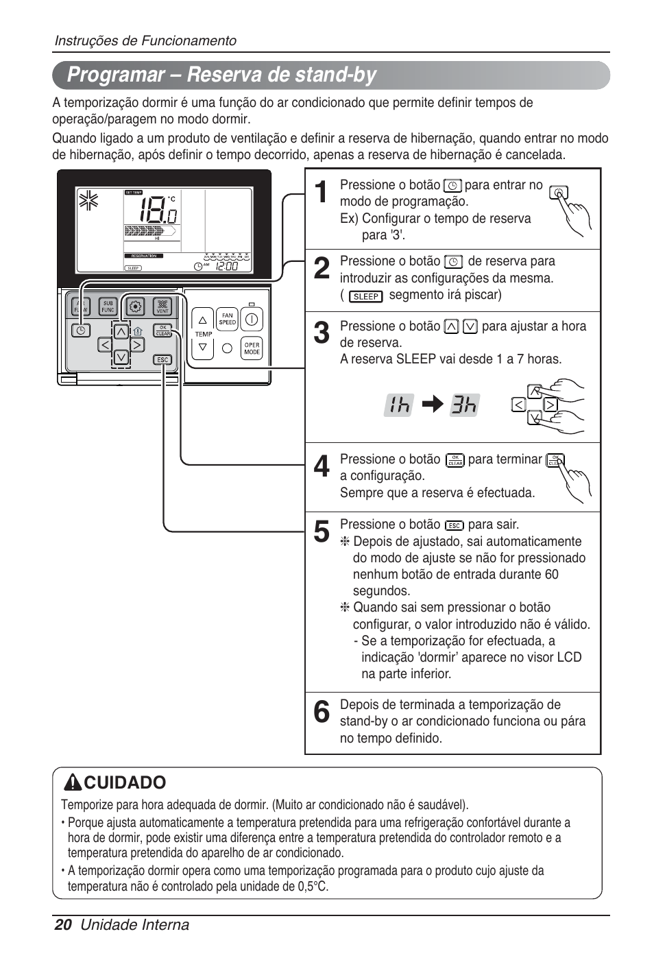 Programar – reserva de stand-by | LG CB09L User Manual | Page 140 / 193