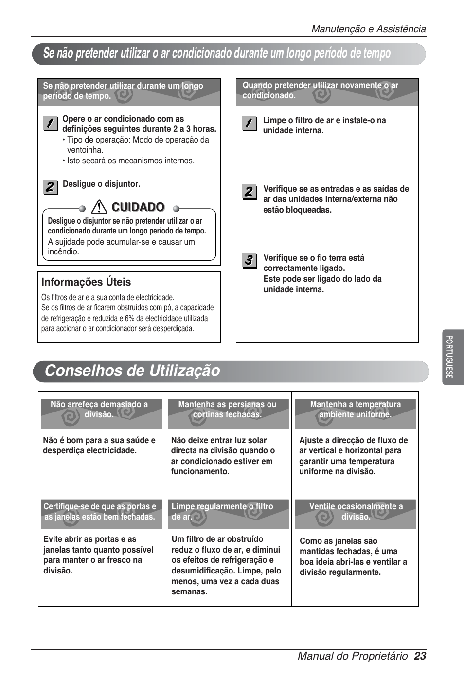 Cuidado | LG CB09L User Manual | Page 143 / 193